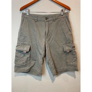 Quicksilver Army Green Cargo Utility Shorts